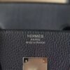 HERMES Birkin 35CM Stamp W Togo Blue Nuit Silver Hardware