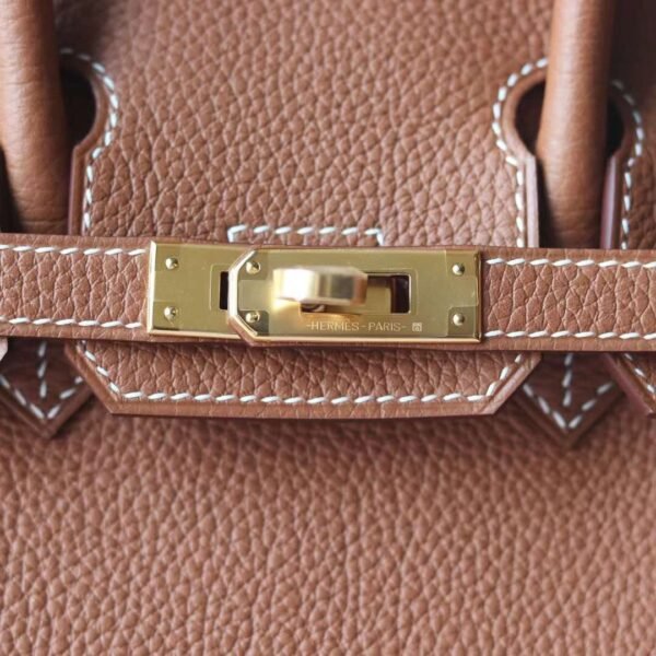 HERMES Brand new Birkin 25CM 37 Gold Togo Leather GHW Hardware