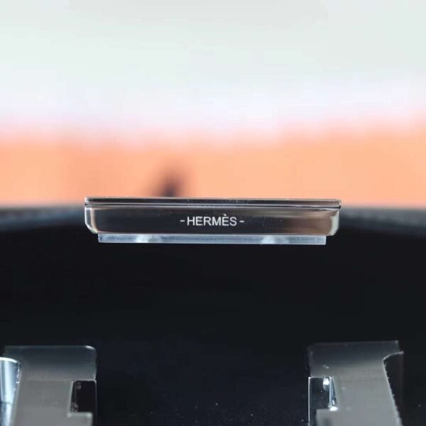HERMES Constance 1-18 19CM Box Leatr CK89 Noir Silver Hardware