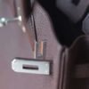 HERMES Birkin 25CM Togo Rouge Sellier Stamp W Silver Hardware