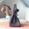 HERMES Birkin 25CM Togo Rouge Sellier Stamp W Silver Hardware