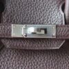 HERMES Birkin 25CM Togo Rouge Sellier Stamp W Silver Hardware