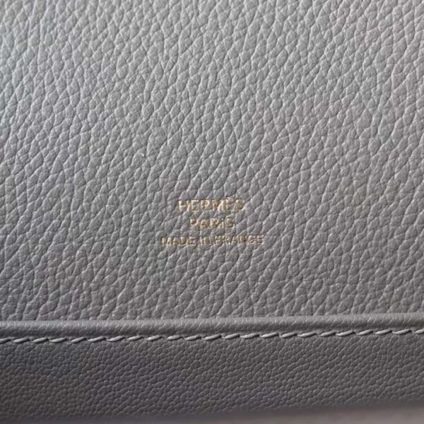 HERMES Roulis 19CM Evercolor Gris Meyer Light GHW Hardware
