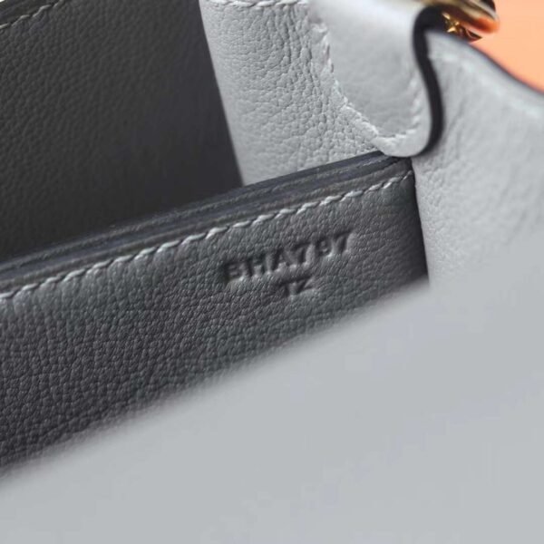 HERMES Roulis 19CM Evercolor Gris Meyer Light GHW Hardware