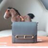 HERMES Roulis 19CM Evercolor Gris Meyer Light GHW Hardware