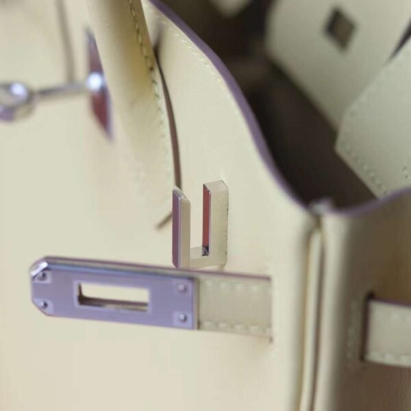 HERMES Birkin 25CM Swift Jaine Poessin Stamp W PHW