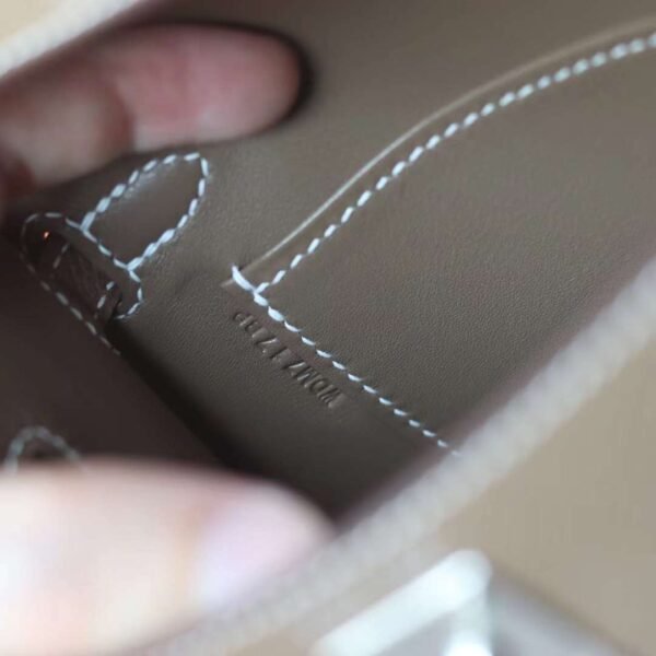 HERMES Mini Kelly ll Epsom Brand new 18 Etoupe Silver Hardware