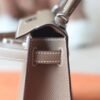 HERMES Mini Kelly ll Epsom Brand new 18 Etoupe Silver Hardware