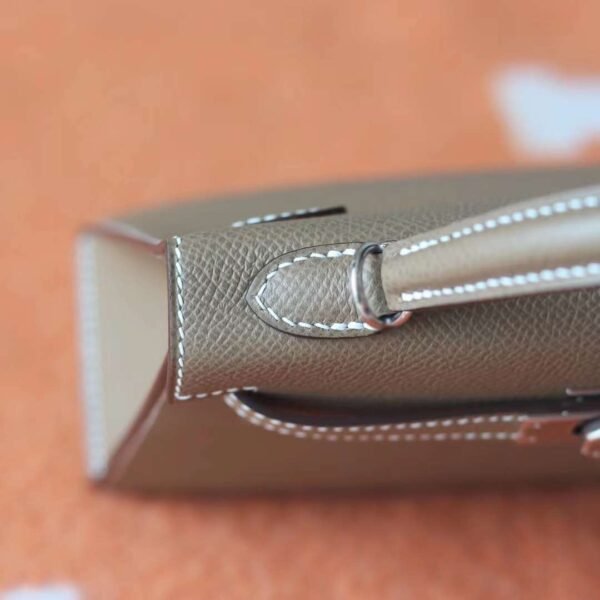 HERMES Mini Kelly ll Epsom Brand new 18 Etoupe Silver Hardware