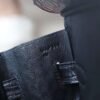 HERMES Birkin 30CM CK89 Noir Matter Crocodile Stamp U Silver Hardware