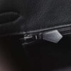 HERMES Birkin 30CM CK89 Noir Matter Crocodile Stamp U Silver Hardware