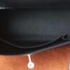 HERMES Kelly 25CM Togo Leather CK89 Noir Silver Hardware