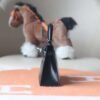 HERMES Mini Kelly Box Leather 89 Noir Silver Hardware