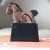 HERMES Mini Kelly Box Leather 89 Noir Silver Hardware