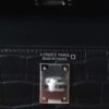 HERMES Mini Kelly ll 89 Black Matter Crocodile Silver Hardware