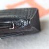 HERMES Mini Kelly ll 89 Black Matter Crocodile Silver Hardware