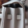 HERMES Kelly 35CM HandBag Togo 80 Pearl Grey Silver Hardware