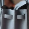 HERMES Birkin 25CM Togo Blue Lin/Berge de weimer Stamp W PHW