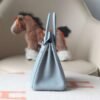 HERMES Birkin 25CM Togo Blue Lin/Berge de weimer Stamp W PHW