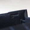 HERMES Kelly Depeches 25CM CK89 Noir Matter Crocodile Stamp W GHW