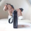 HERMES Kelly Depeches 25CM CK89 Noir Matter Crocodile Stamp W GHW
