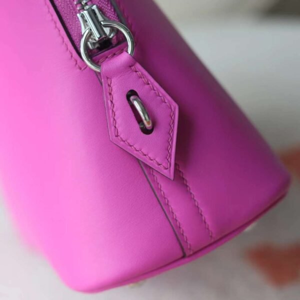 HERMES Bolide 25CM Bag Swift Leather 9i Magnolia Silver Hardware
