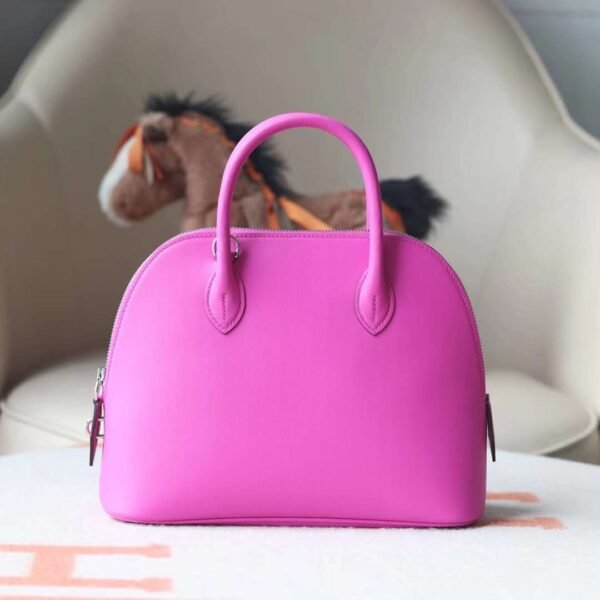 HERMES Bolide 25CM Bag Swift Leather 9i Magnolia Silver Hardware