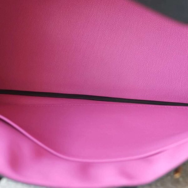 HERMES Birkin 30CM Bag Togo 89 Noir/9i Magnolia Stamp W GHW