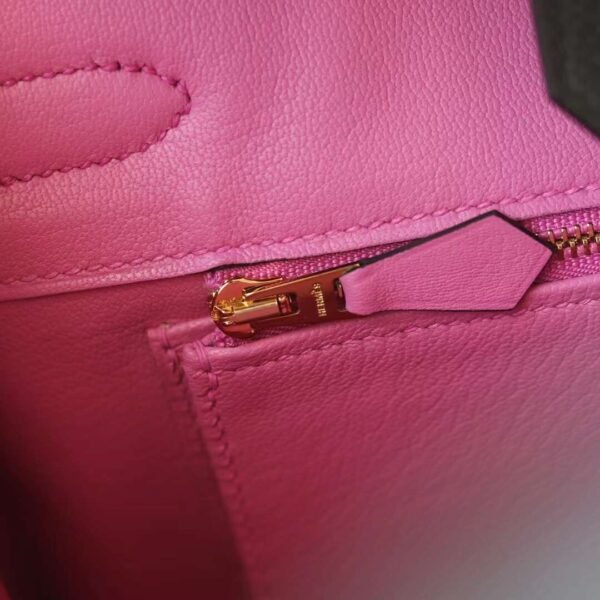 HERMES Birkin 30CM Bag Togo 89 Noir/9i Magnolia Stamp W GHW