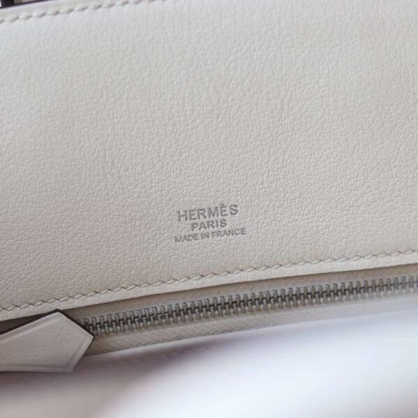 HERMES Birkin Shadow 25CM Swift Leather I2 Nata Stamp W
