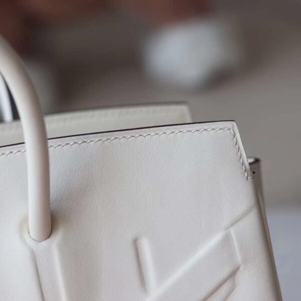 HERMES Birkin Shadow 25CM Swift Leather I2 Nata Stamp W