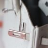 HERMES Birkin 25CM Bag 80 Pearl Grey Stamp W Ostrich Leather PHW