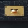 HERMES Kelly Mini24*24 Voluptot CK89 Noir/Matter Crocodile GHW