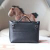 HERMES Kelly Mini24*24 Voluptot CK89 Noir/Matter Crocodile GHW