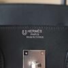 HERMES Birkin 35CM Swift Noir/Roguh H Stamp X Silver Hardware