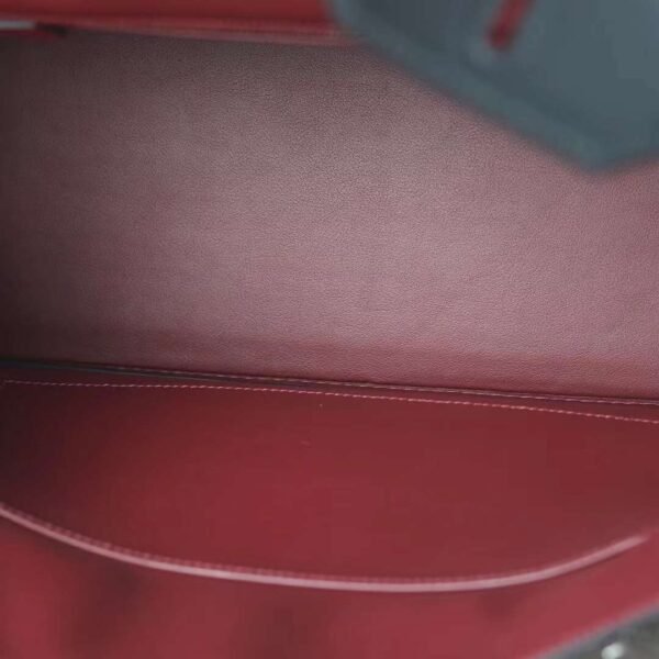 HERMES Birkin 35CM Swift Noir/Roguh H Stamp X Silver Hardware