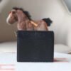 HERMES Roulis 19CM Lizard Leather Noir Stamp W GHW Hardware