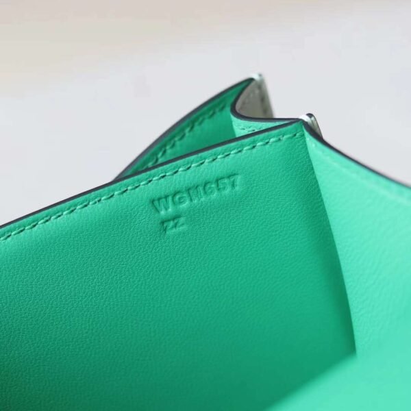 HERMES Constance 19CM Chever Bag Vert Fizz/Vert Deau PHW Hardware