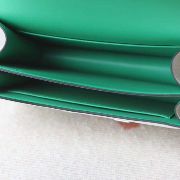 HERMES Constance 19CM Chever Bag Vert Fizz/Vert Deau PHW Hardware