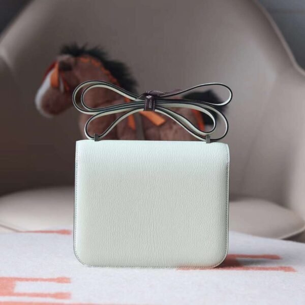 HERMES Constance 19CM Chever Bag Vert Fizz/Vert Deau PHW Hardware