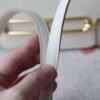 HERMES Roulis 19CM Evercolor Leather 10 Craie Light Gold Hardware