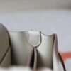 HERMES Roulis 19CM Evercolor Leather 10 Craie Light Gold Hardware