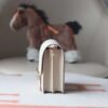 HERMES Roulis 19CM Evercolor Leather 10 Craie Light Gold Hardware