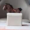 HERMES Roulis 19CM Evercolor Leather 10 Craie Light Gold Hardware