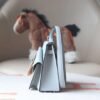 HERMES Kelly Disorder Epsom Leather 8U Blue Glacier Silver Hardware