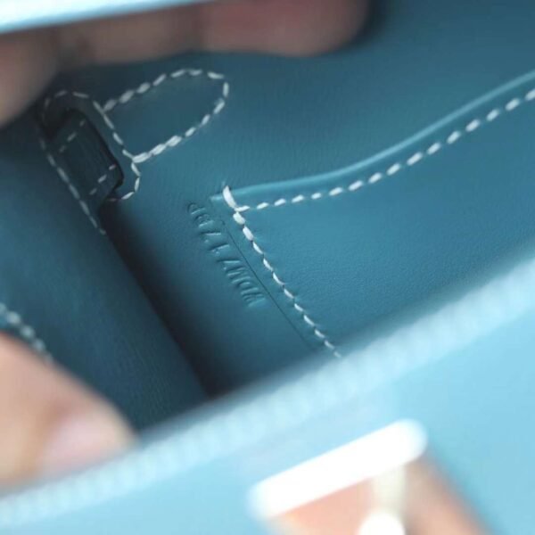 HERMES Mini Kelly ll 19CM New Color D2 Blue Jean Epsom Leather PHW