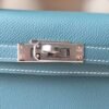 HERMES Mini Kelly ll 19CM New Color D2 Blue Jean Epsom Leather PHW