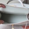 HERMES Mini Kelly ll 19CM Bag 8L Beton Matter Crocodile GHW