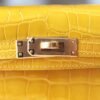 HERMES Mini Kelly ll 19CM Bag Shiny Crocodile 9D Ambre GHW Hardware