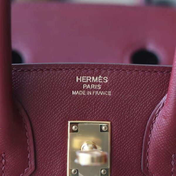 HERMES Birkin 25CM Sellier 55 Roguh H Stamp W Gold Hardware